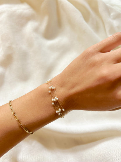 Pearl Bracelet Stack Style image 1