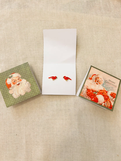 Christmas Earrings Stocking Stuffer Cards image 0