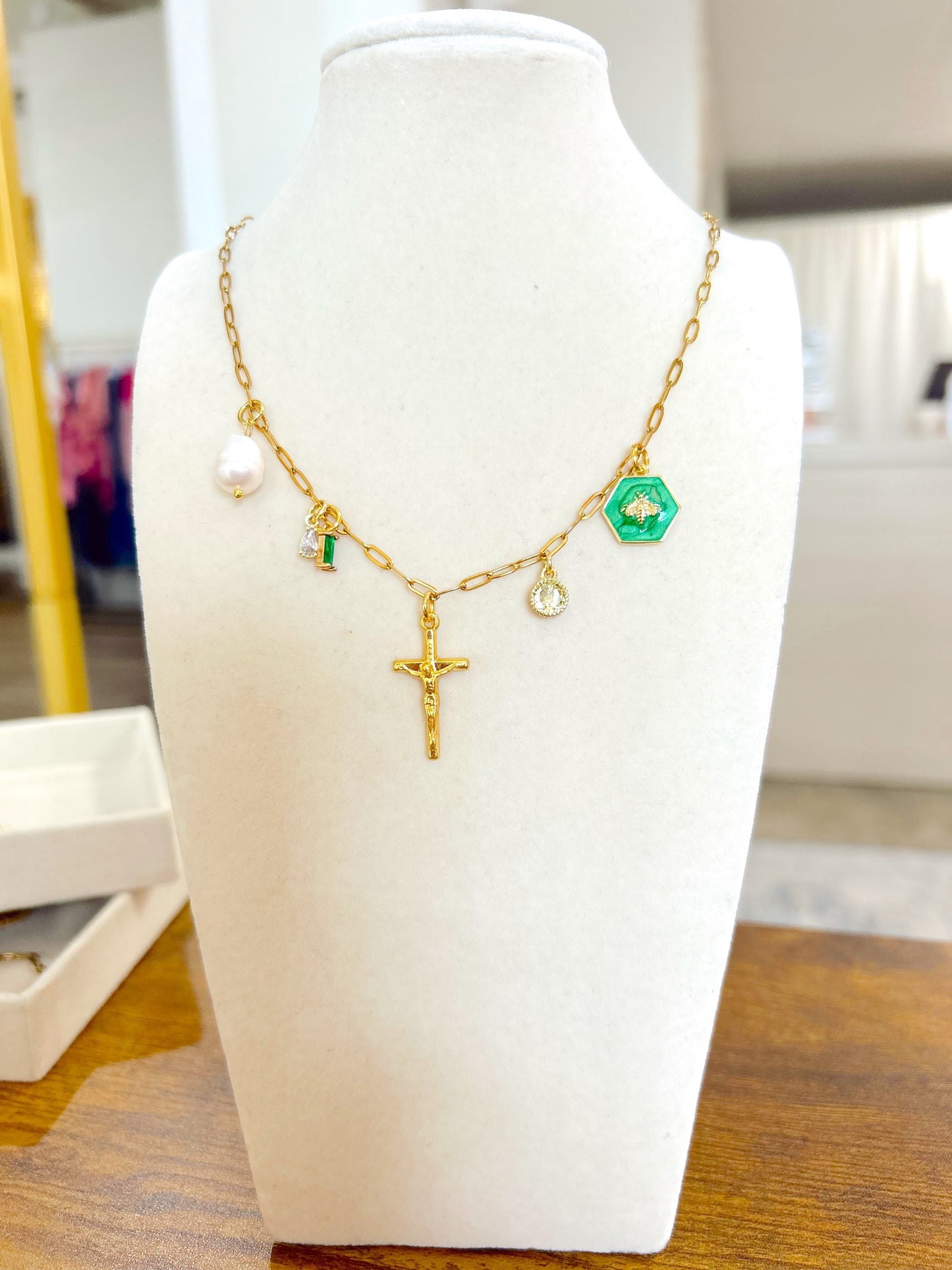 Slim Paperclip Chain Necklace (Charms Sold Seperately) image 0