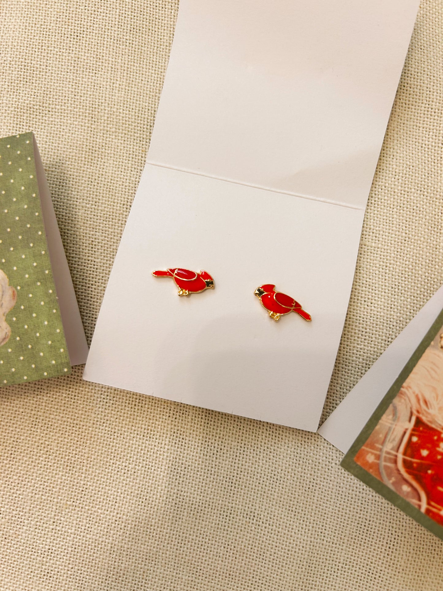 Christmas Earrings Stocking Stuffer Cards image 1