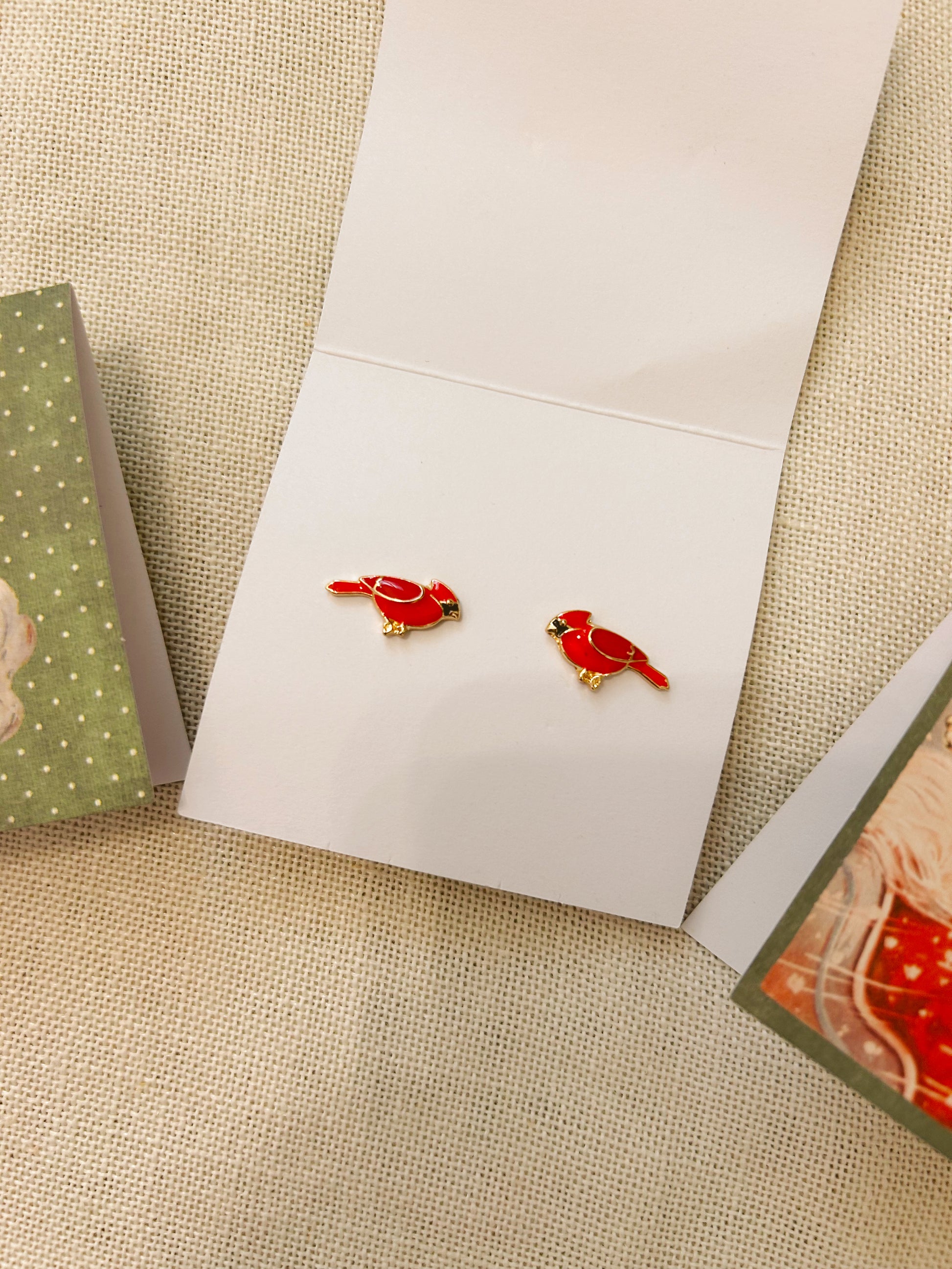 Christmas Earrings Stocking Stuffer Cards image 1