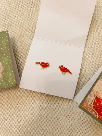 Christmas Earrings Stocking Stuffer Cards image 1
