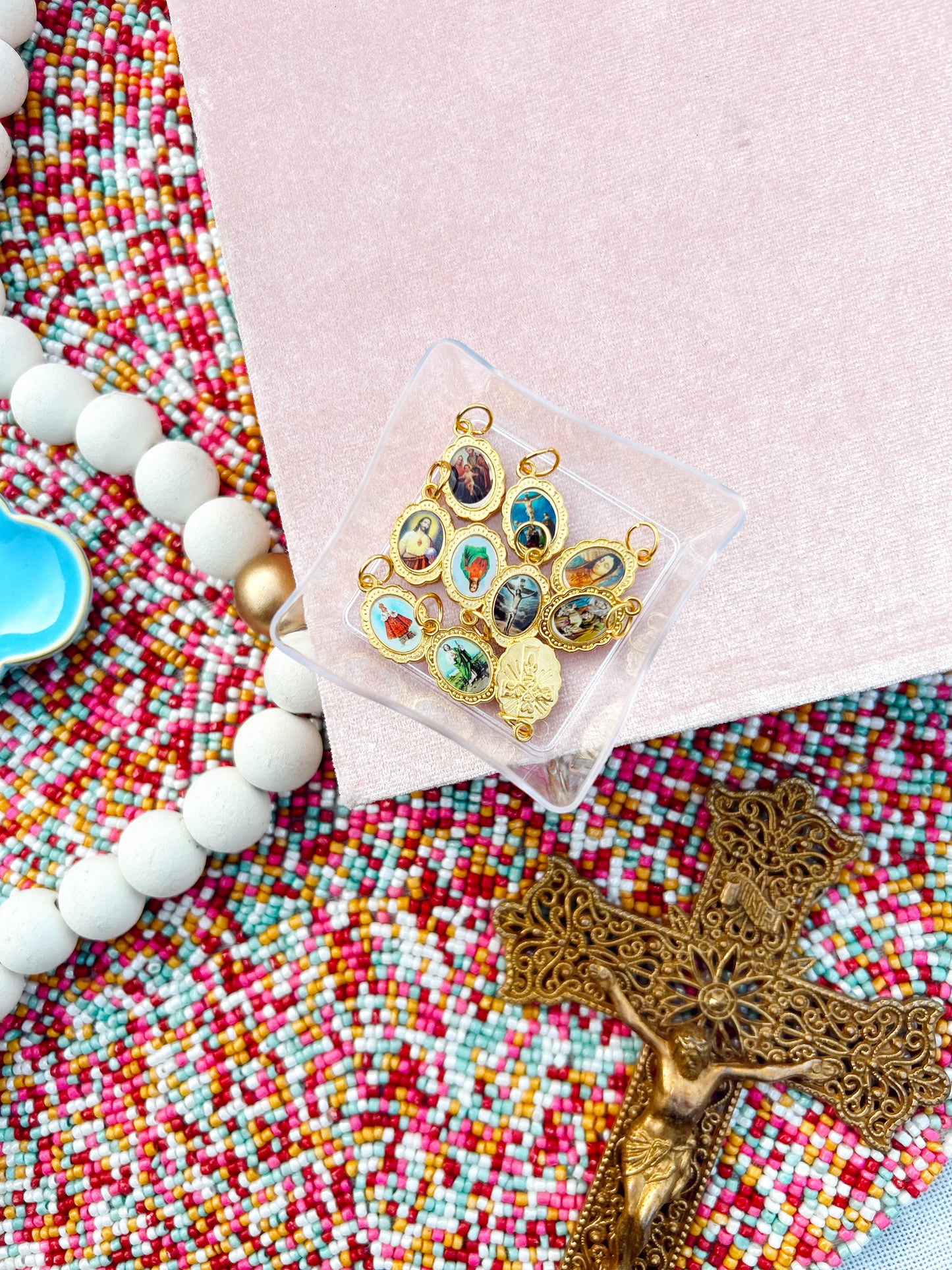 Decorative Saint Medal Charm image 2