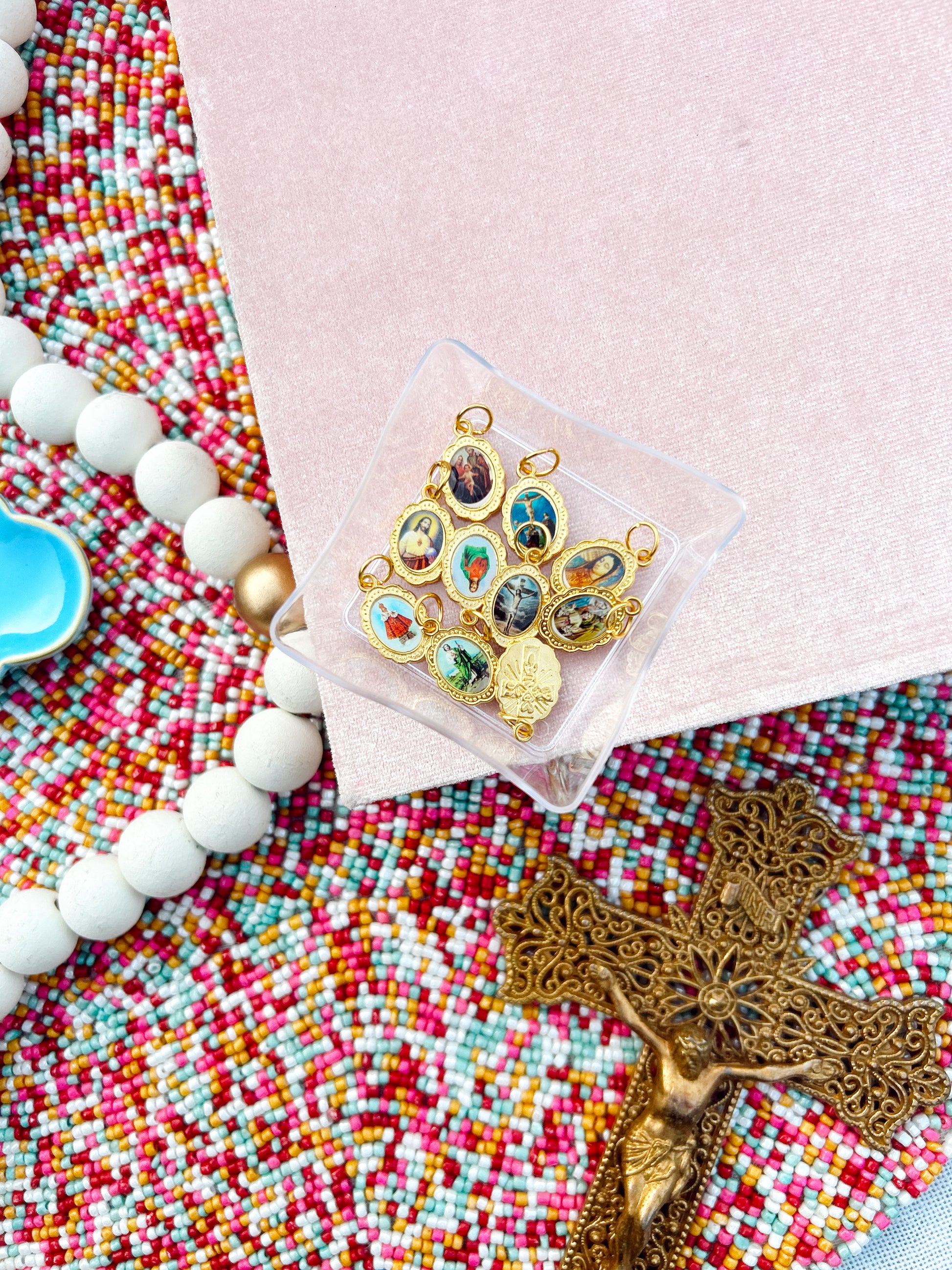 Decorative Saint Medal Charm image 2