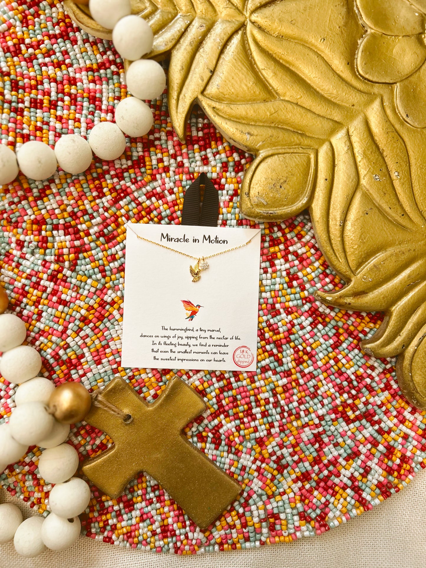 Miracle in Motion Hummingbird Necklace image 2