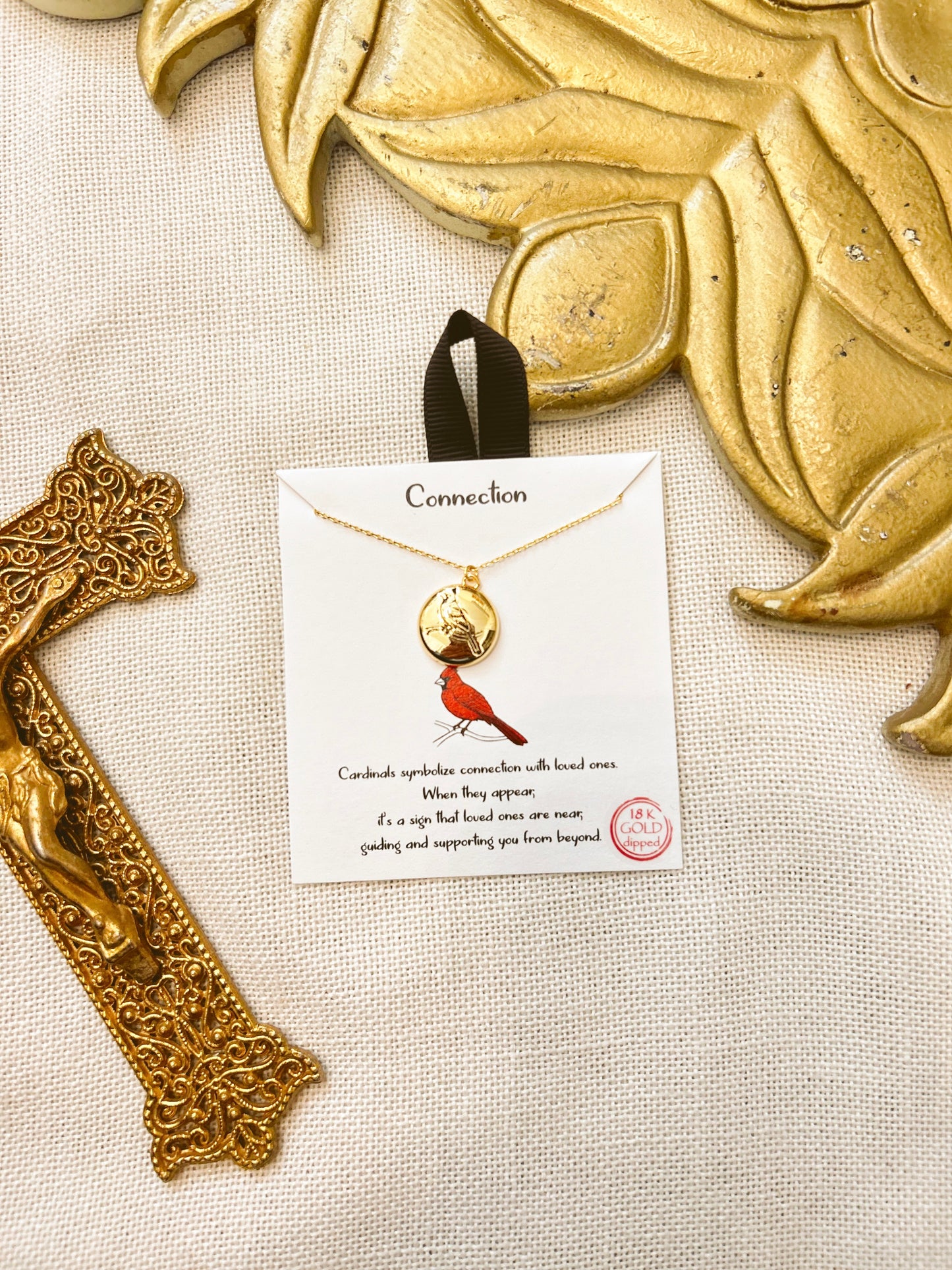 Connection Gold Cardinal Necklace image 3