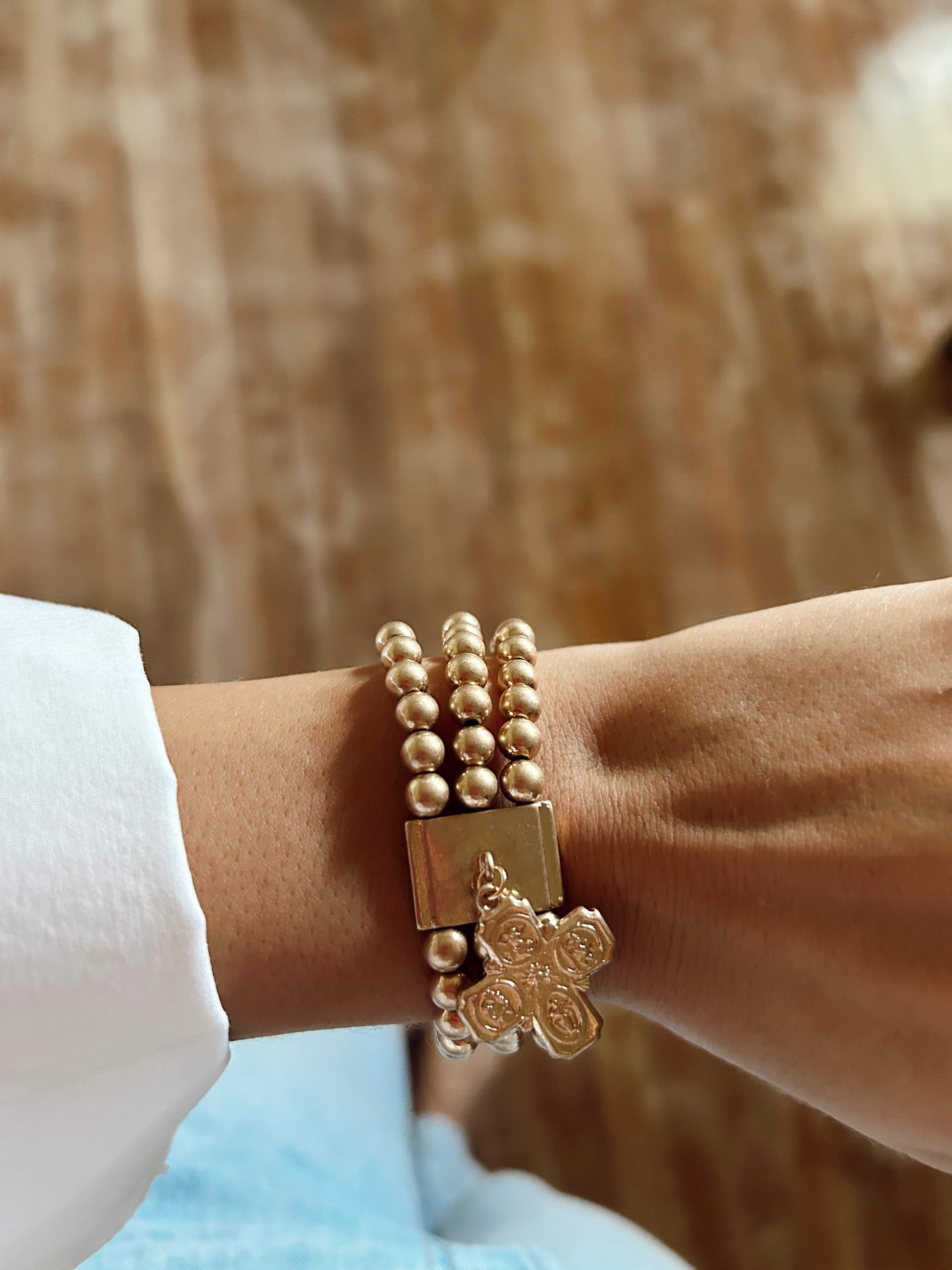 Cross Bracelet Stack Style image 1