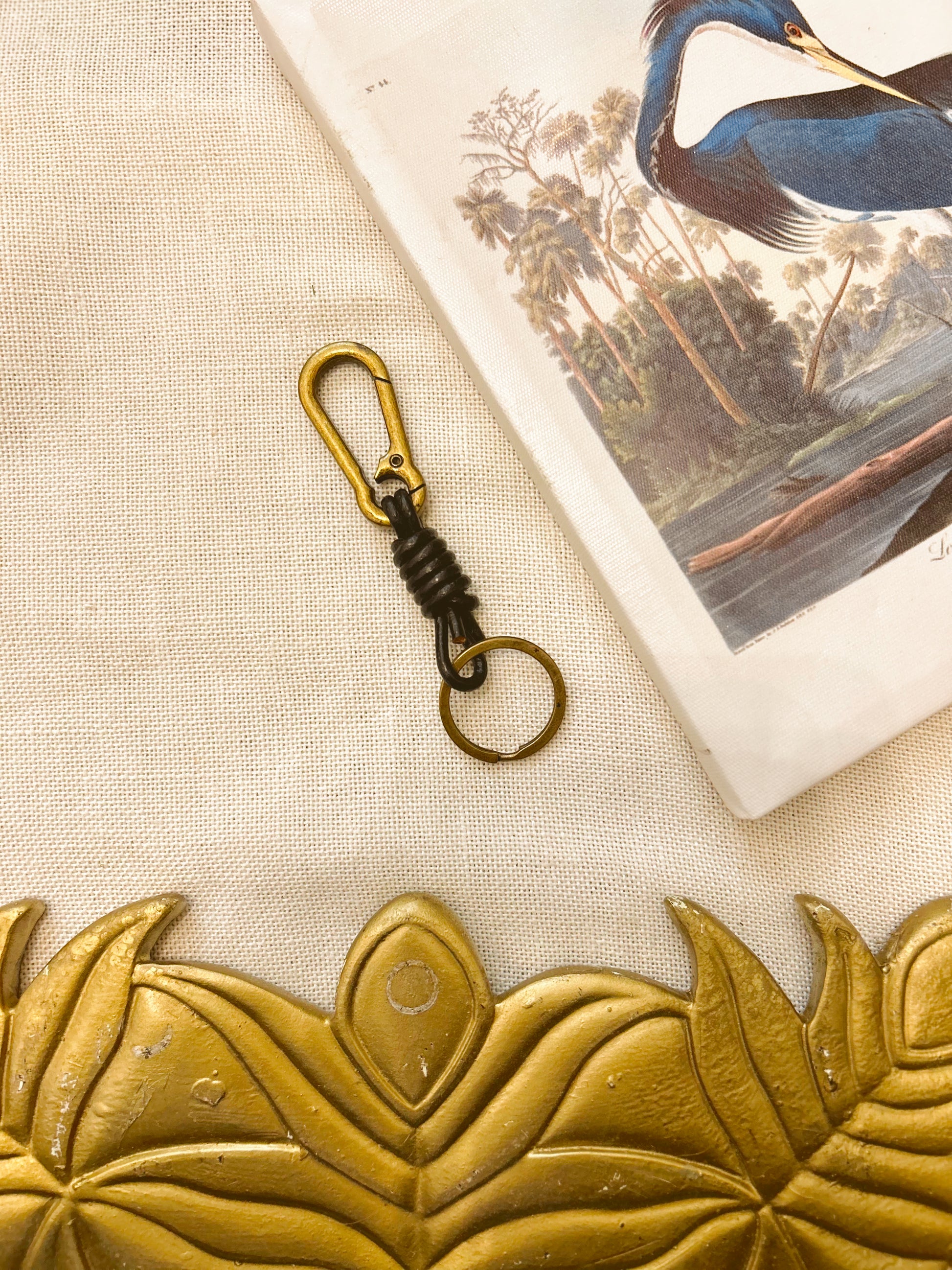 Leather Knot Charm Keychain image 2