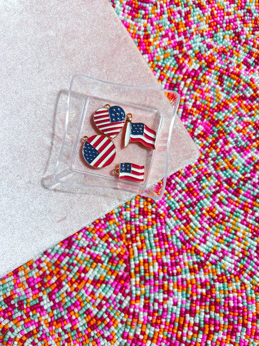American Flag Variety Charms image 0