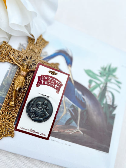 St. Christoper Protector of the Road Visor Clip image 2